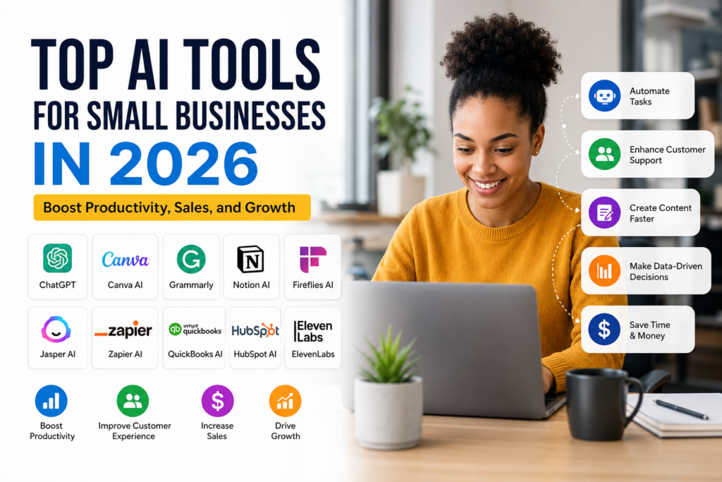 Top AI Tools for Small Businesses: Boost Productivity, Sales, and Growth
