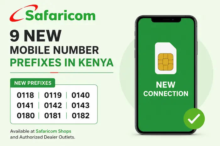 Safaricom Introduces 9 New Mobile Number Prefixes in Kenya: Full List and What It Means for Customers