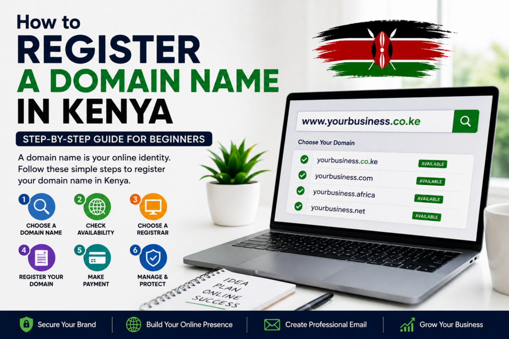 How to Register a Domain Name in Kenya (Complete Beginner’s Guide)