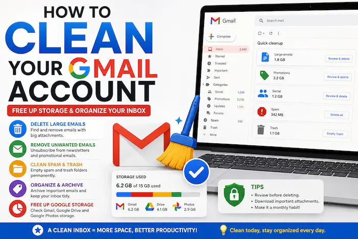 How to Clean Your Gmail Account and Free Up Storage Space