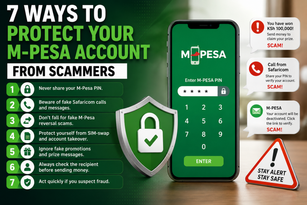 7 Ways to Protect Your M-Pesa Account From Scammers in Kenya
