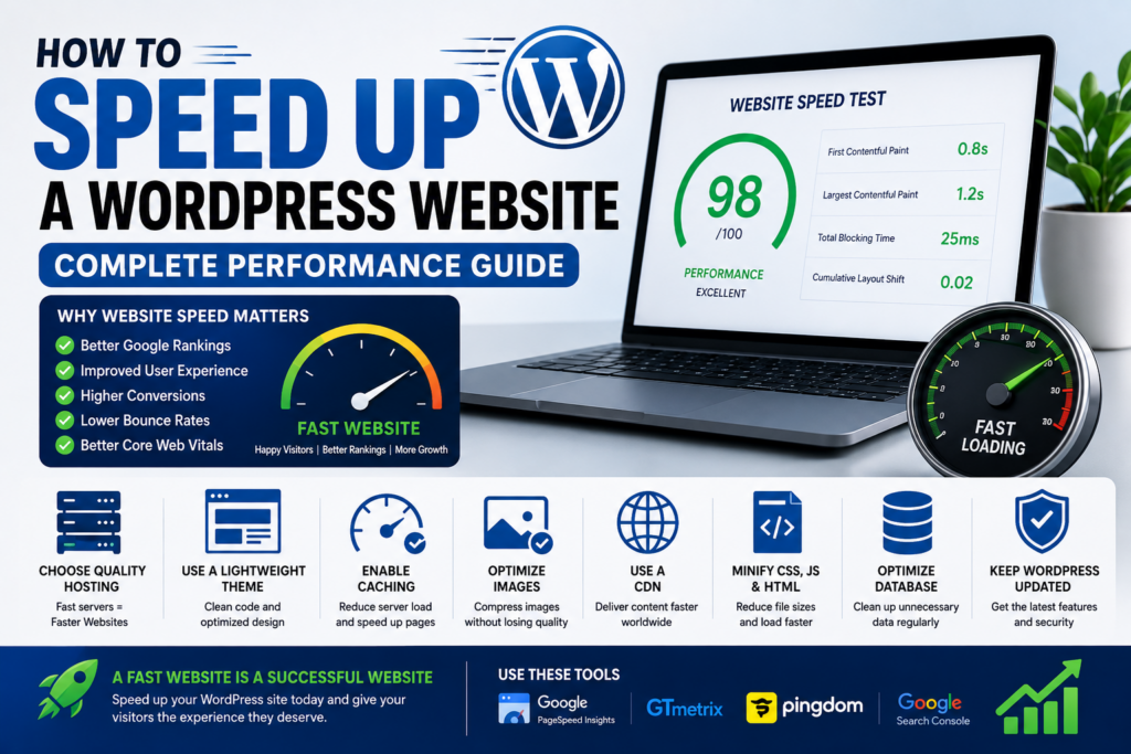 How to Speed Up a WordPress Website (Complete Performance Guide)