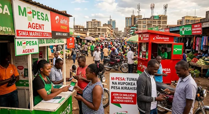 Kenya Mobile Money Subscriptions Hit 54 Million as M-Pesa Holds 88.8% Share