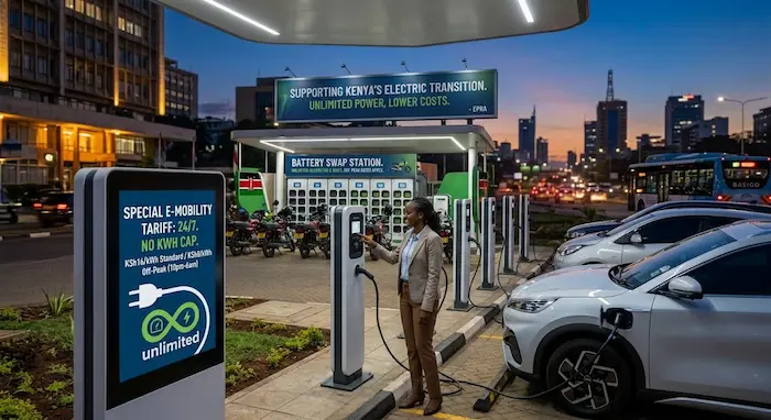Kenya Removes EV Charging Tariff Cap to Support Electric Mobility