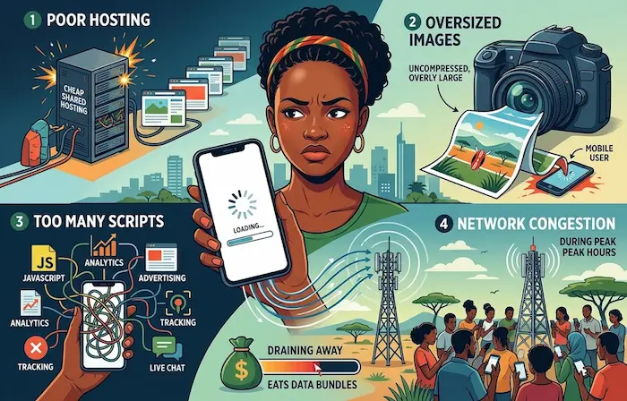 Why Kenyan Websites Are Sometimes So Slow on Mobile Data